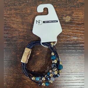 BOGO💖New Directions Magnetic Blue and Goldtone Bracelet